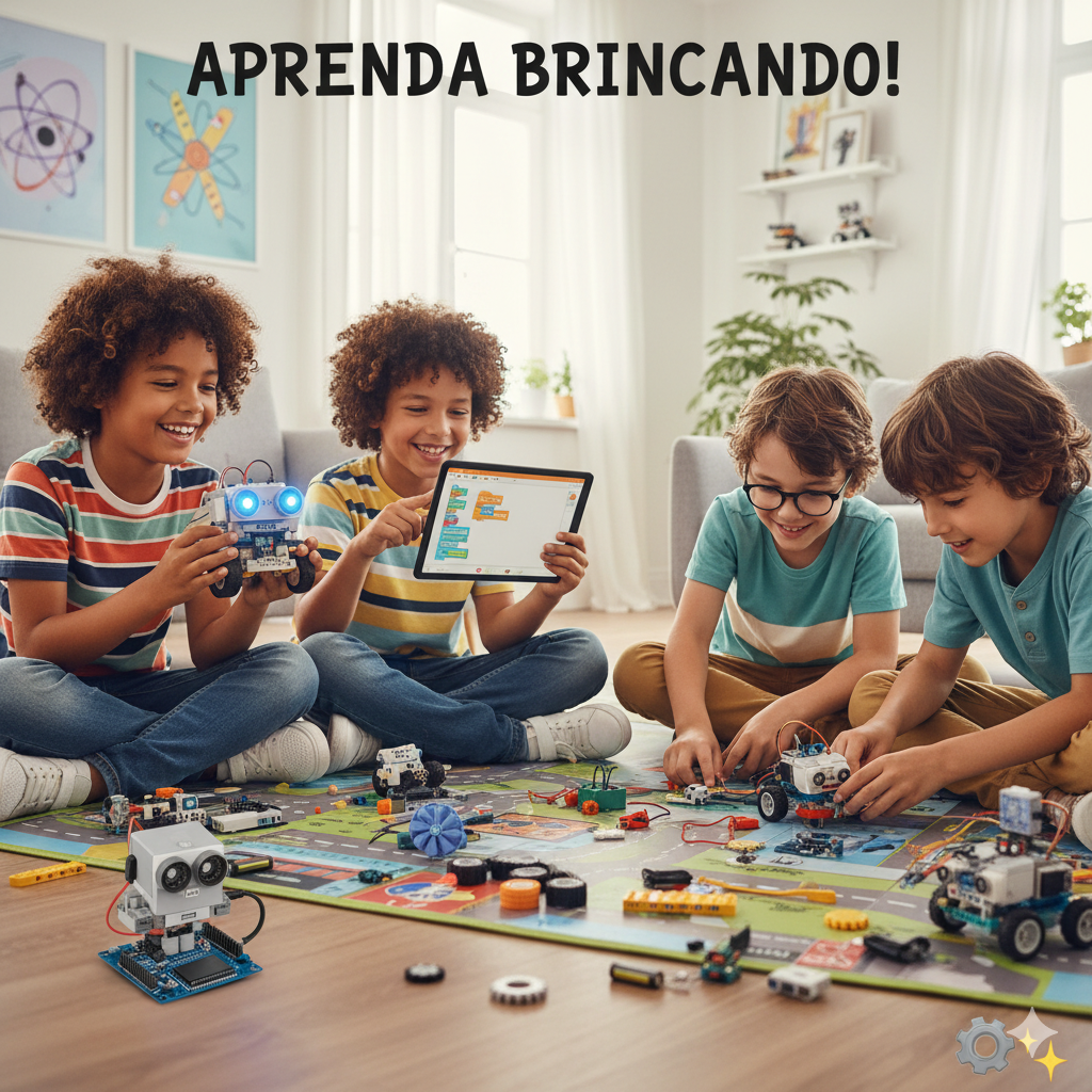 Robótica para crianças: quando brincar é o primeiro passo para programar o futuro 🚀